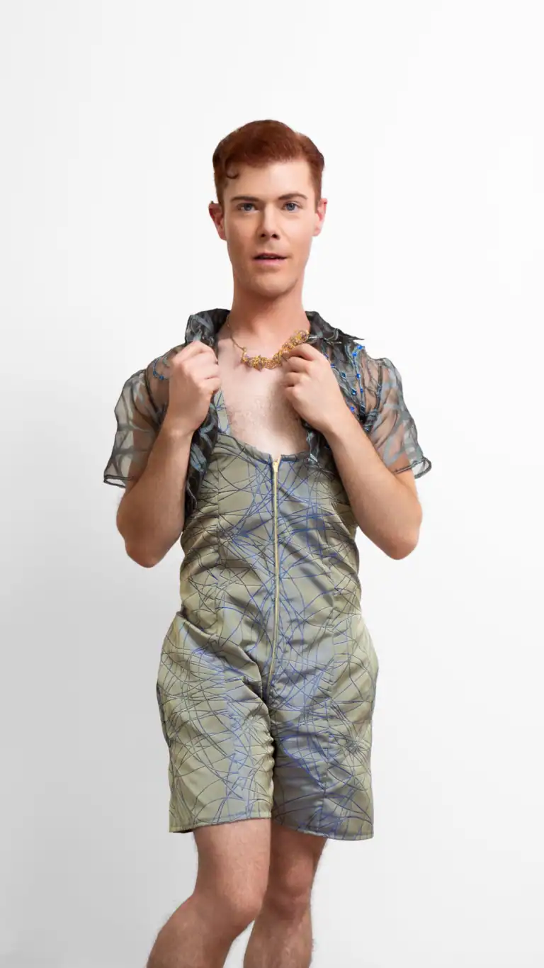 Designs Sexy romper design with detailed luxury fabric and shawl.